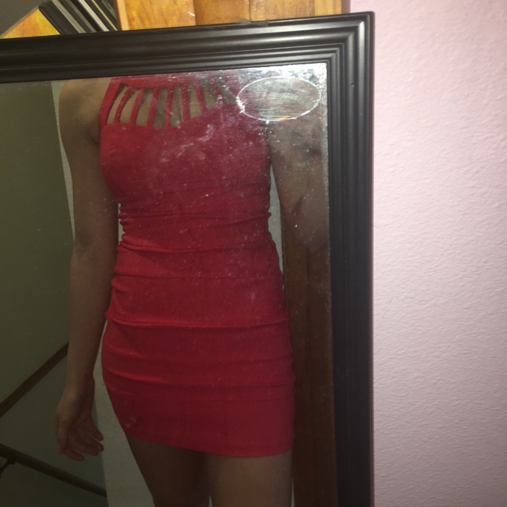 Red mini short homecoming/party dress